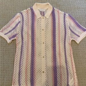 Topman Stylish Multicolor Knit Men's Shirt